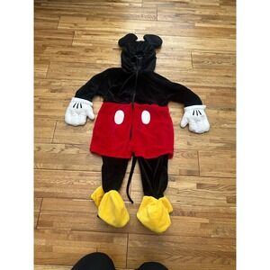 Disney Store Mickey Mouse Costume One Piece Jumpsuit Kids Size 18-24 Months
